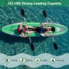 11.5 Feet Inflatable Kayak 2 Person Heavy Duty with Aluminum Paddles